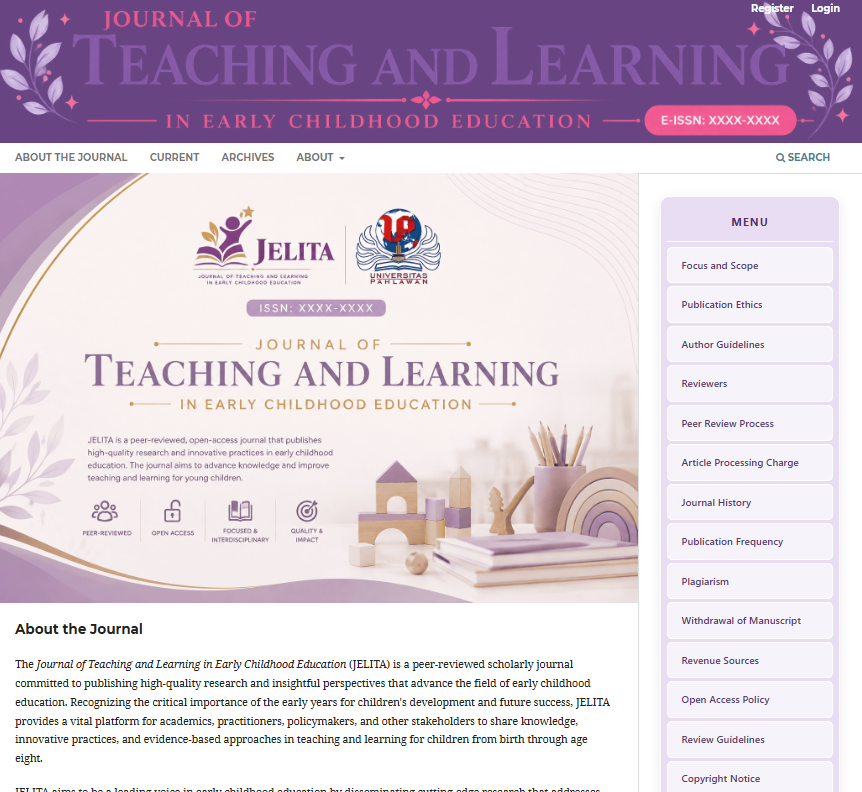 Journal of Teaching and Learning in Early Childhood Education (JELITA)